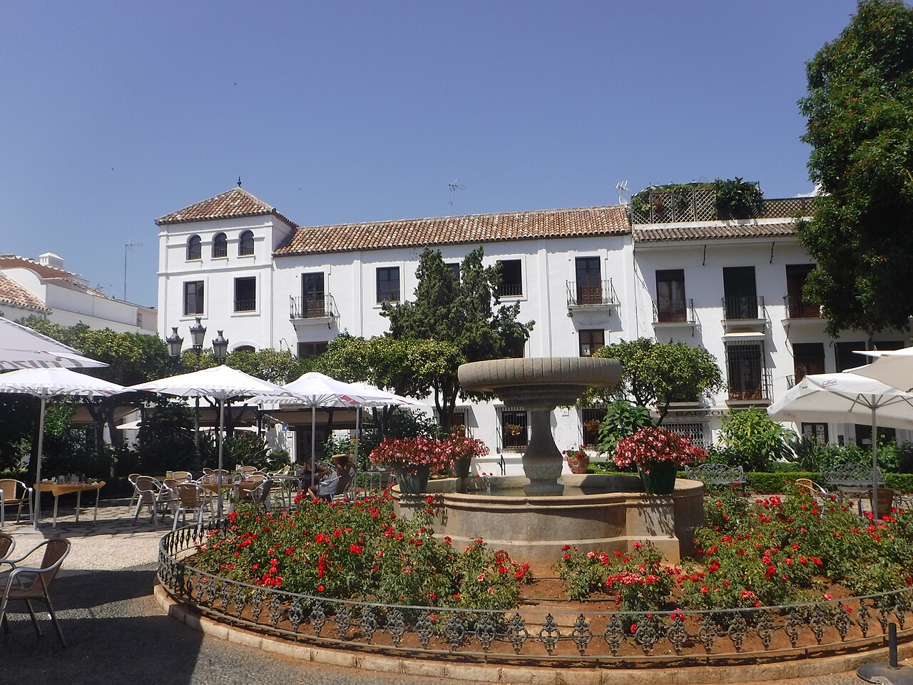 Plaza de las Flores in het oude centrum van Estepona